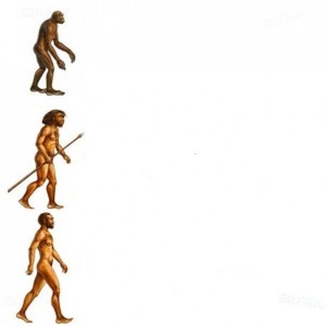 Создать мем: человек умелый, эволюция человека от обезьяны до человека, человек разумный