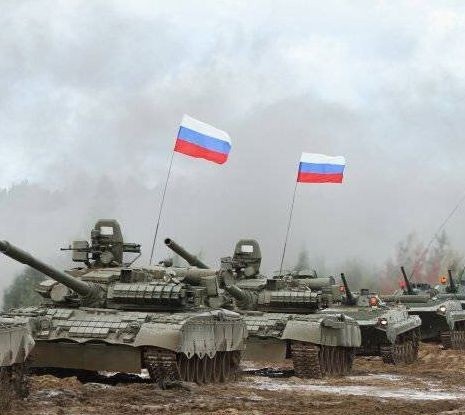Создать мем: российские военные, войска, российский танк