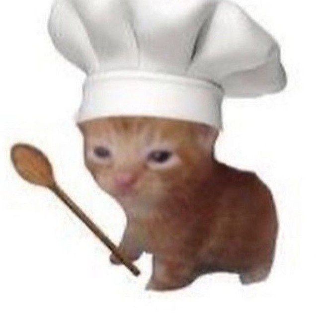 Создать мем: поваренок, кот в колпаке повара, котенок поваренок