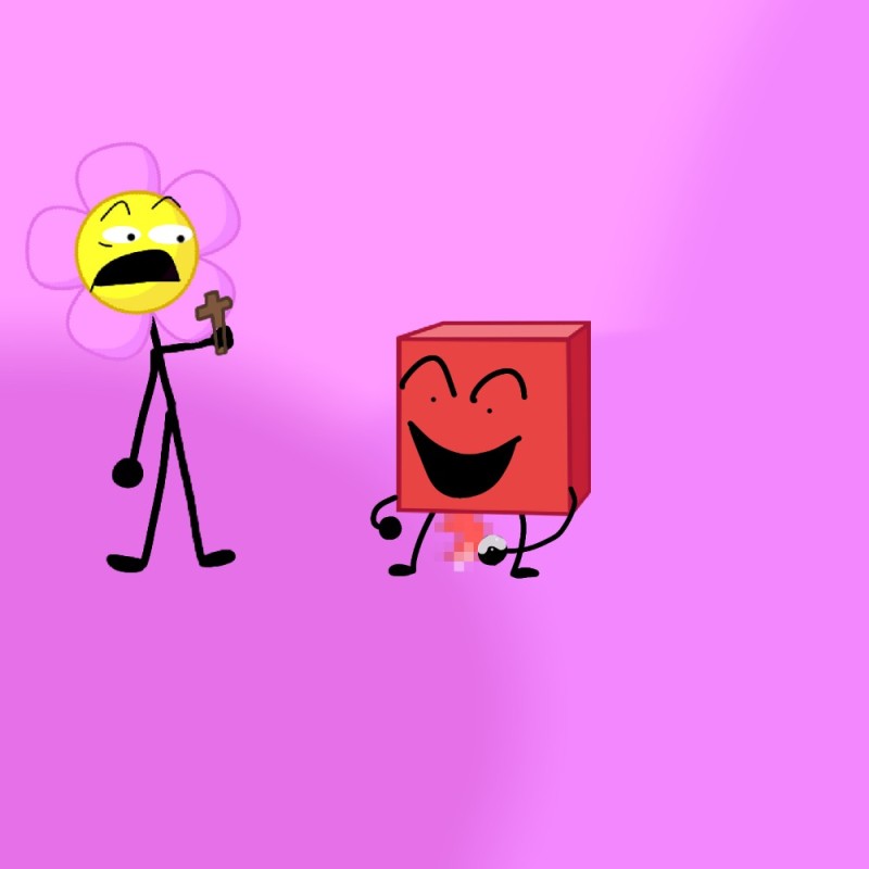 Создать мем: battle for dream island цветок, bfdi bfdia, bfb