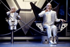 Create meme: Dr. evil, austin powers, mini me