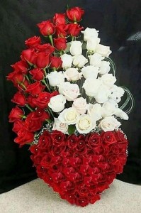 Create meme: a bouquet of roses, 101 rose bouquet, beautiful roses