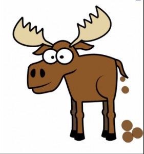 Create meme: funny cartoon, goat, deer clipart