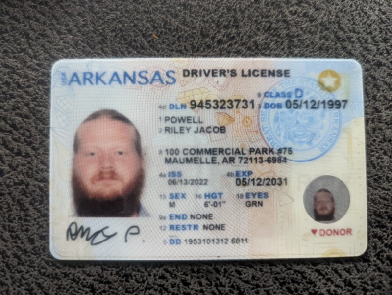 Create meme: driver license, arkansas driver license, license