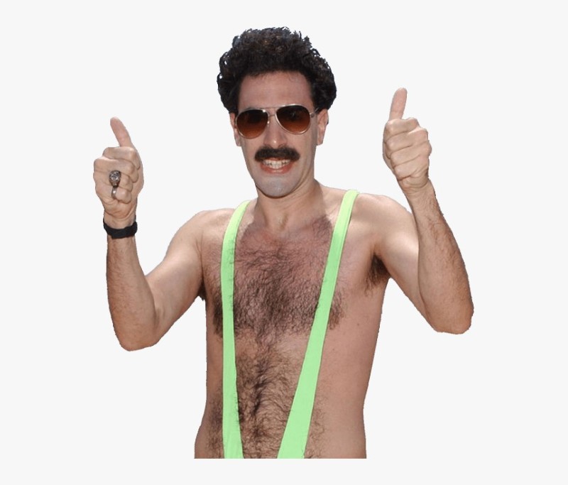 Create meme: mankini Borat, Borat 2, Borat swimsuit