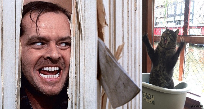 Create meme: lights johnny, Jack Nicholson , Jack Nicholson shining meme