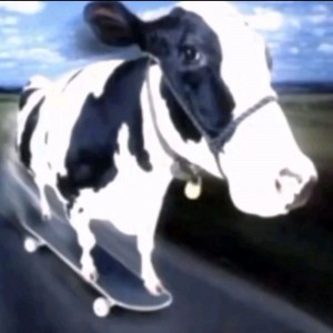 Создать мем: milk cow, well done червяк джим, корова и бык