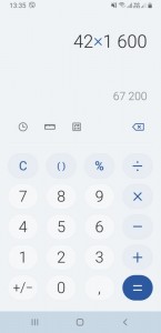 Create meme: app, calculator for Samsung a10, A screenshot of the text
