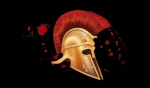 Создать мем: спартанский шлем на черном фоне, wallpapers спартанский шлем, шлем спартанца