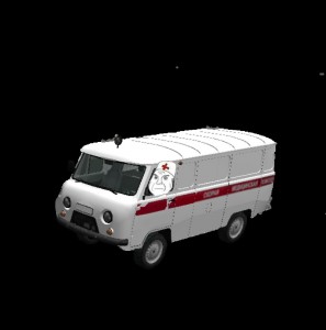Create meme: 3D models UAZ 3909 obj, UAZ 3741 3d model, ambulance UAZ