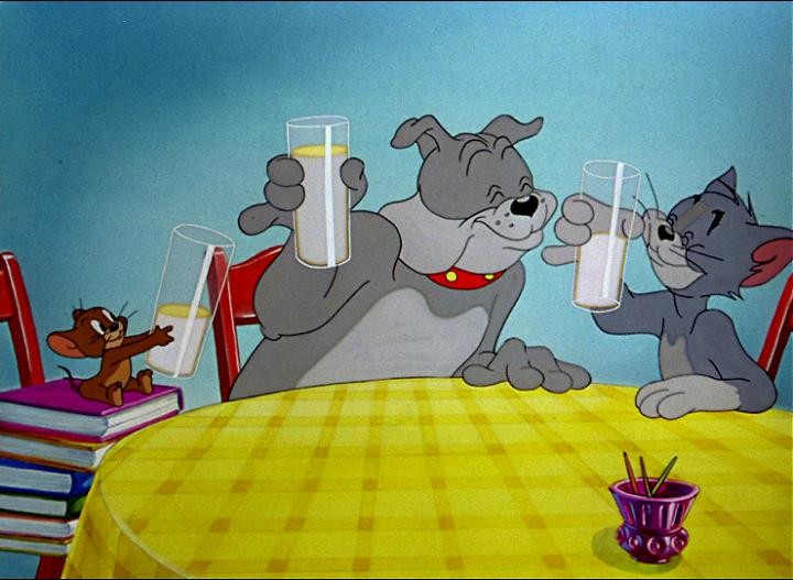 Create meme: Tom and Jerry , Tom and Jerry Spike, tom and jerry cartoon