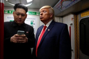 Создать мем: kim jong un, трамп, северная корея