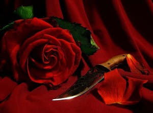 Создать мем: розы натюрморт, нож розочка, красные розы
