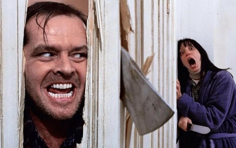 Create meme: the shining axe, the shining Jack, Jack Nicholson shining meme