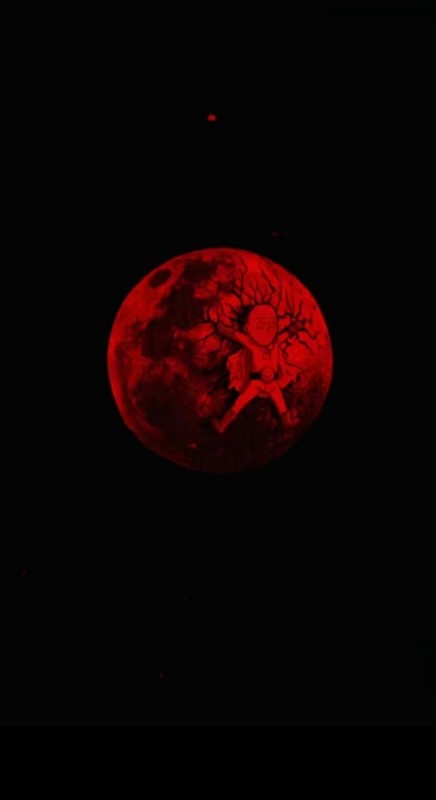 Создать мем: кровавая луна арт, полнолуние кровавого марса, кровавая луна самурай