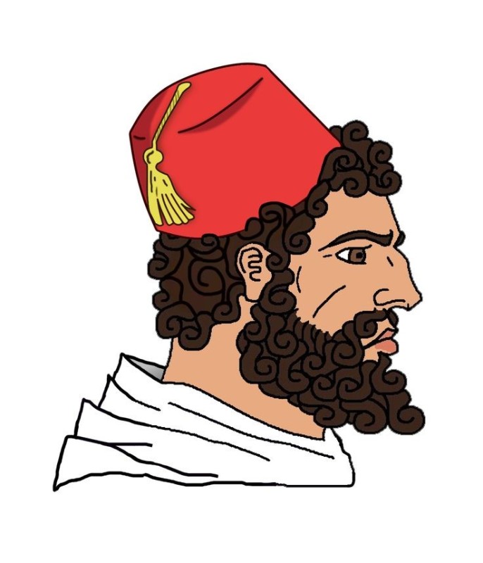 Create meme: bearded man meme, Greek memes, illustration