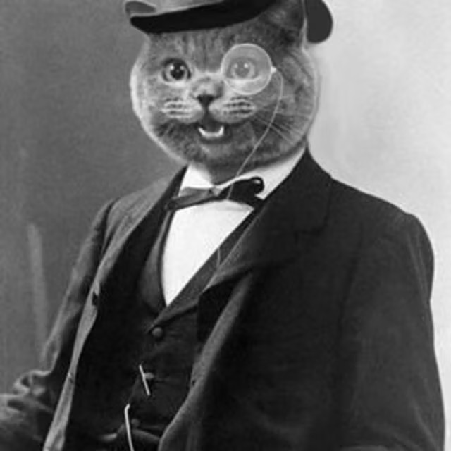 Create meme: mark twain samuel clemens, the cat is gangster, Mr. Grey the cat