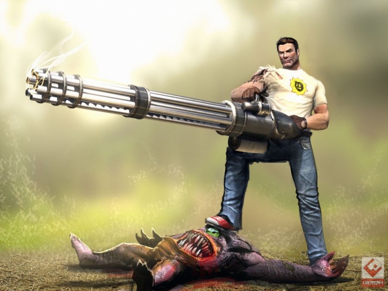 Создать мем: крутой сэм, serious sam, крутой сэм 2