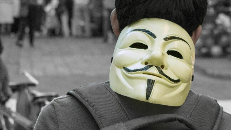 Create meme: the boy in the mask of anonymus, anonymous , anonymous 