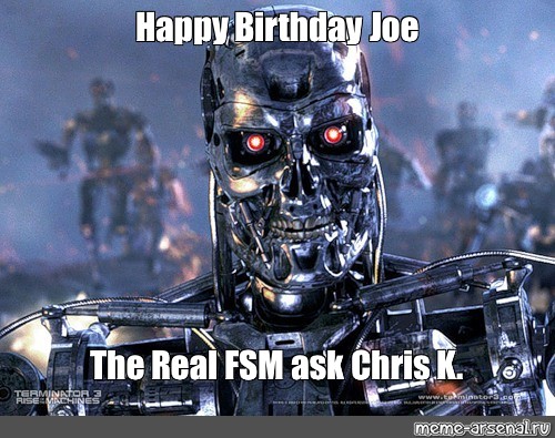 Meme: "Happy Birthday Joe The Real FSM ask Chris K." - All Templates - Meme -arsenal.com