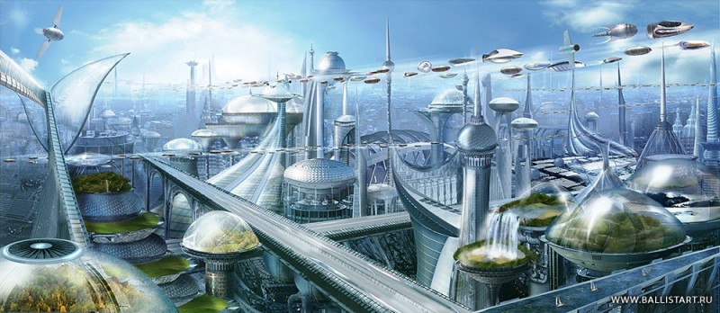 Создать мем: фантастический город, фантастические города будущего, футуристический город будущего