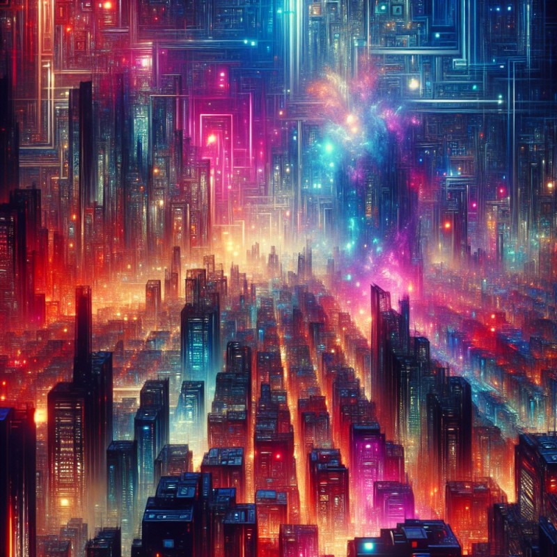 Create meme: a fantastic world, night city , cyberpunk city
