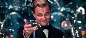 Create meme: Leonardo DiCaprio, Leonardo DiCaprio Gatsby, Leonardo DiCaprio with a glass of