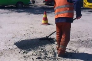 Create meme: asphalt laying, the road, repair of roads