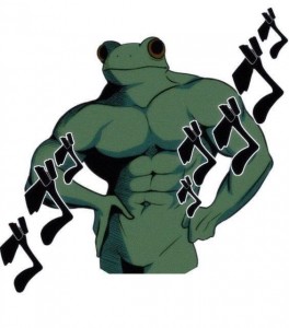 Create meme: anime, toad frog, toad