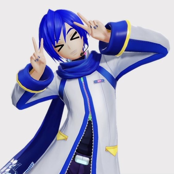 Create meme: kaito vocaloid project diva, kaito mmd, kaito vocaloid