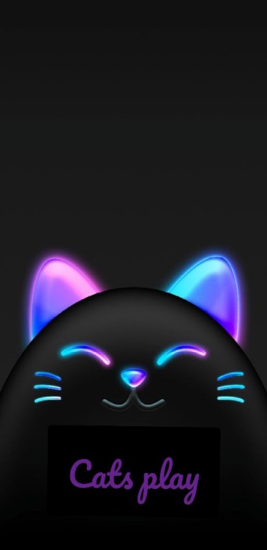Create meme: neon cat, neon kitty, cat neon