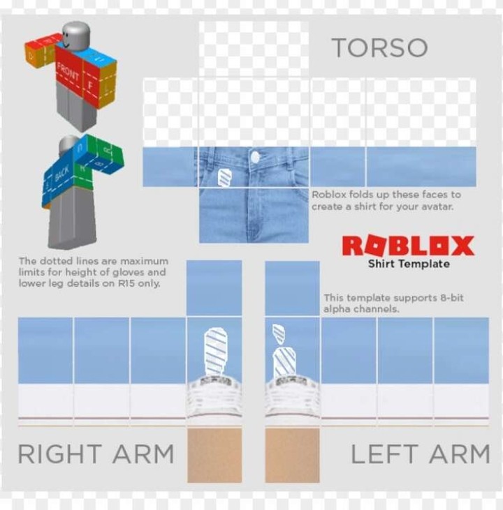 Roblox Clothing Template Shirt & Pants Background Design 