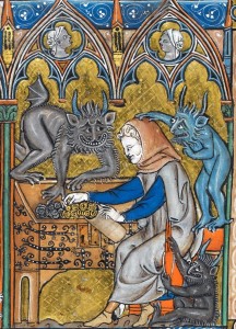 Create meme: manuscript, temptation of the illumination, Fox medieval image