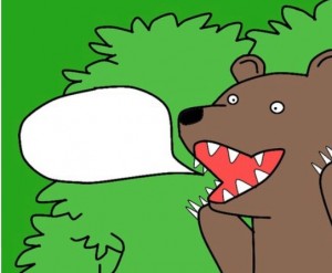 Create meme: bear in bushes meme, meme bear, bear bushes
