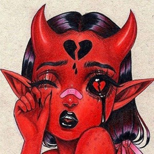 Create meme: the devil girl
