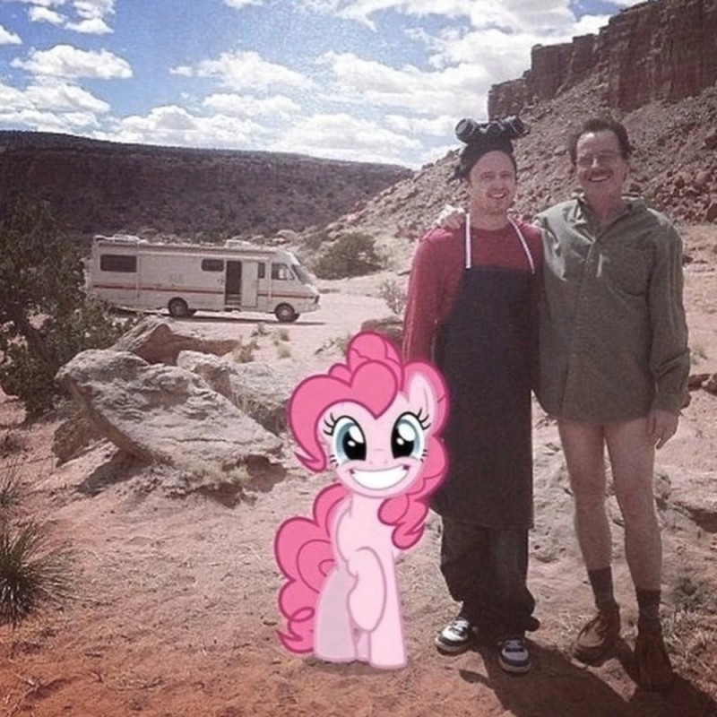 Create meme: pink pony , breaking bad walter, pony pinkie pie