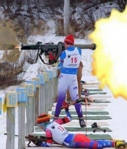 Create meme: Chelyabinsk biathlonist