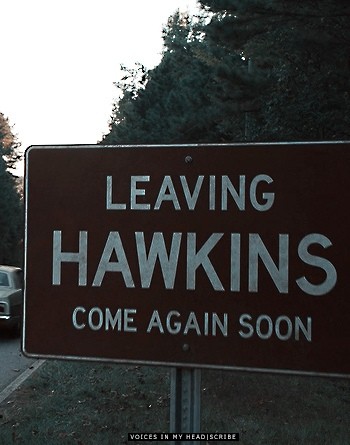 Create meme: leaving hawkins come again soon, leaving hawkins come, leaving hawkins
