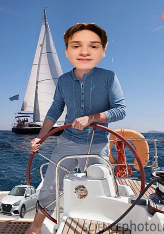 Создать мем: мужской фотошаблон на яхте, за штурвалом яхты, яхты сочи