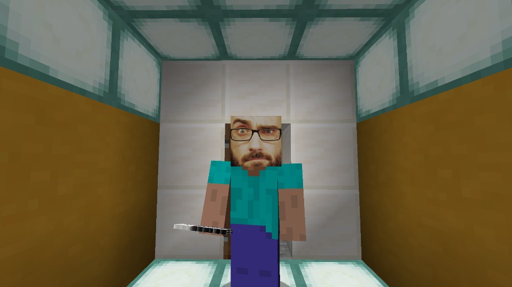 steve and herobrine Minecraft Skin