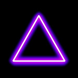 Create meme: neon triangle, neon signs, triangle neon