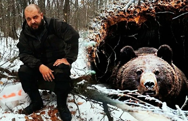 Create meme: the bear den, taiga bear, bear hibernation