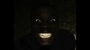 Create meme: Negro laughing in the dark, the Negro laughs in the dark, Negro in the dark