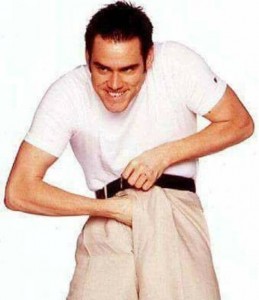 Create meme: Jim Carrey climbs in your pants, Jim Carrey ofitsant, Jim Carrey