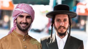 Создать мем: арабы, евреи не любят арабов, куфия головной убор мусульман