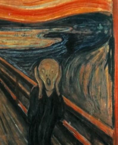 Create meme: The scream is a van Gogh painting, Munk Creek original, Edvard Munch 