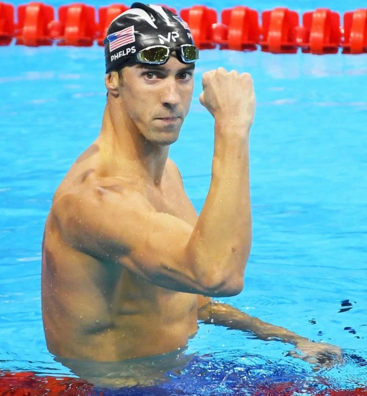 Create meme: Michael Phelps, swimmer michael phelps, swimmer 's figure