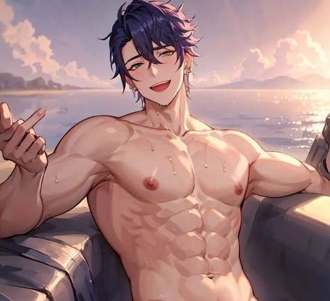 Create meme: anime characters, hot anime, anime boys with abs