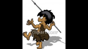 Create meme: cartoon about a primitive people, animated pictures stone age, primitive man on a transparent background