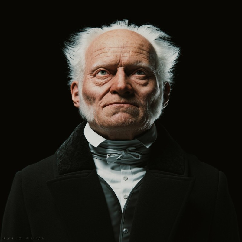 Create meme: Schopenhauer Arthur, Arthur Schopenhauer (1788-1860), Arthur Schopenhauer Fabio Paiva